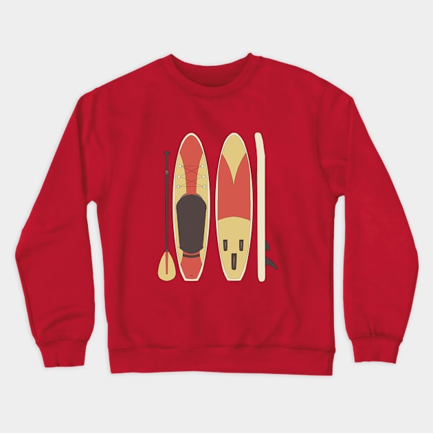 Standup Paddleboarding Crewneck Sweatshirt by DiegoCarvalho